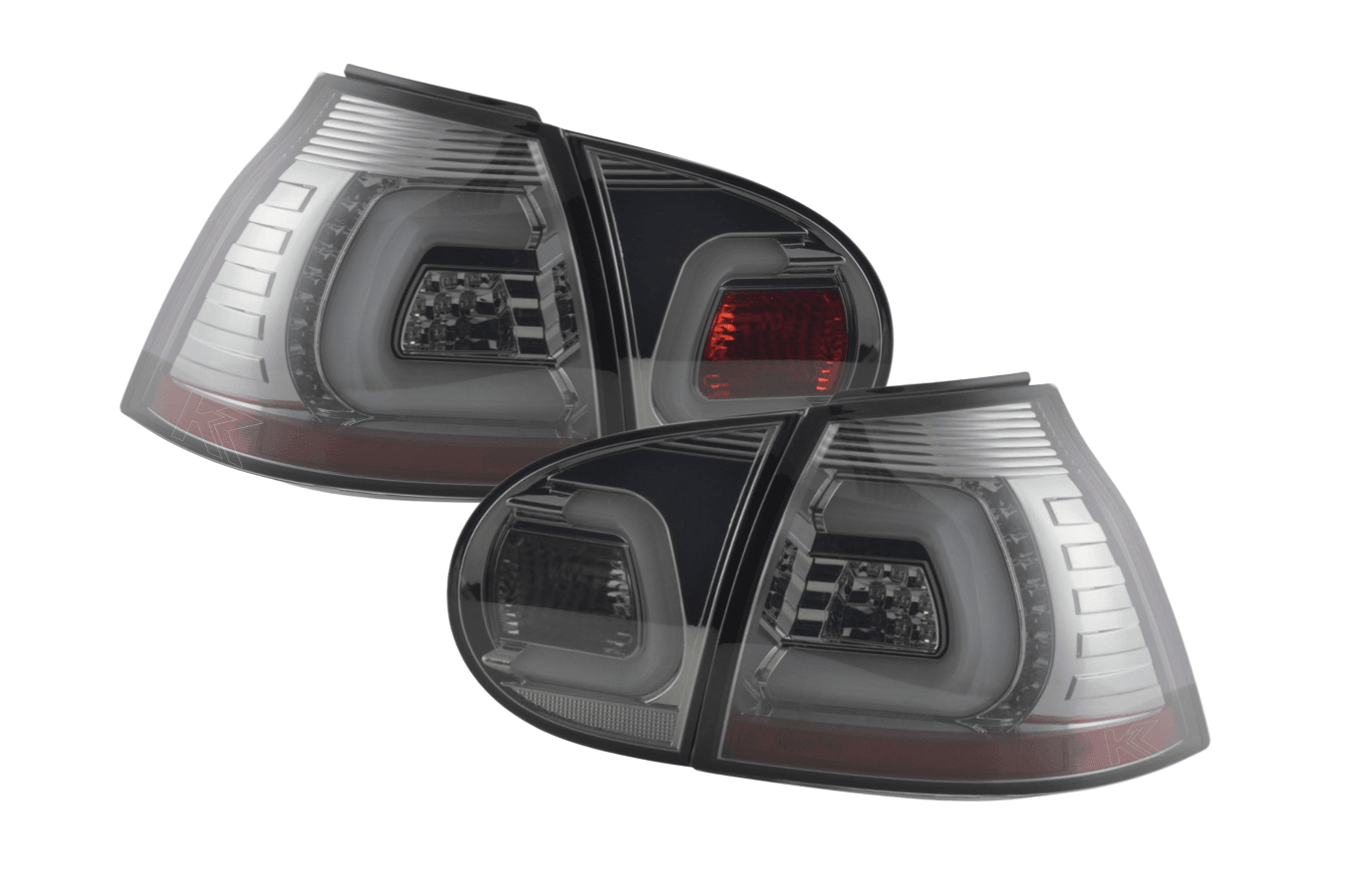 VW Golf 5 Mk5 Chrome Smoked LED Tail Lights (2003-2008) - K2 Industries