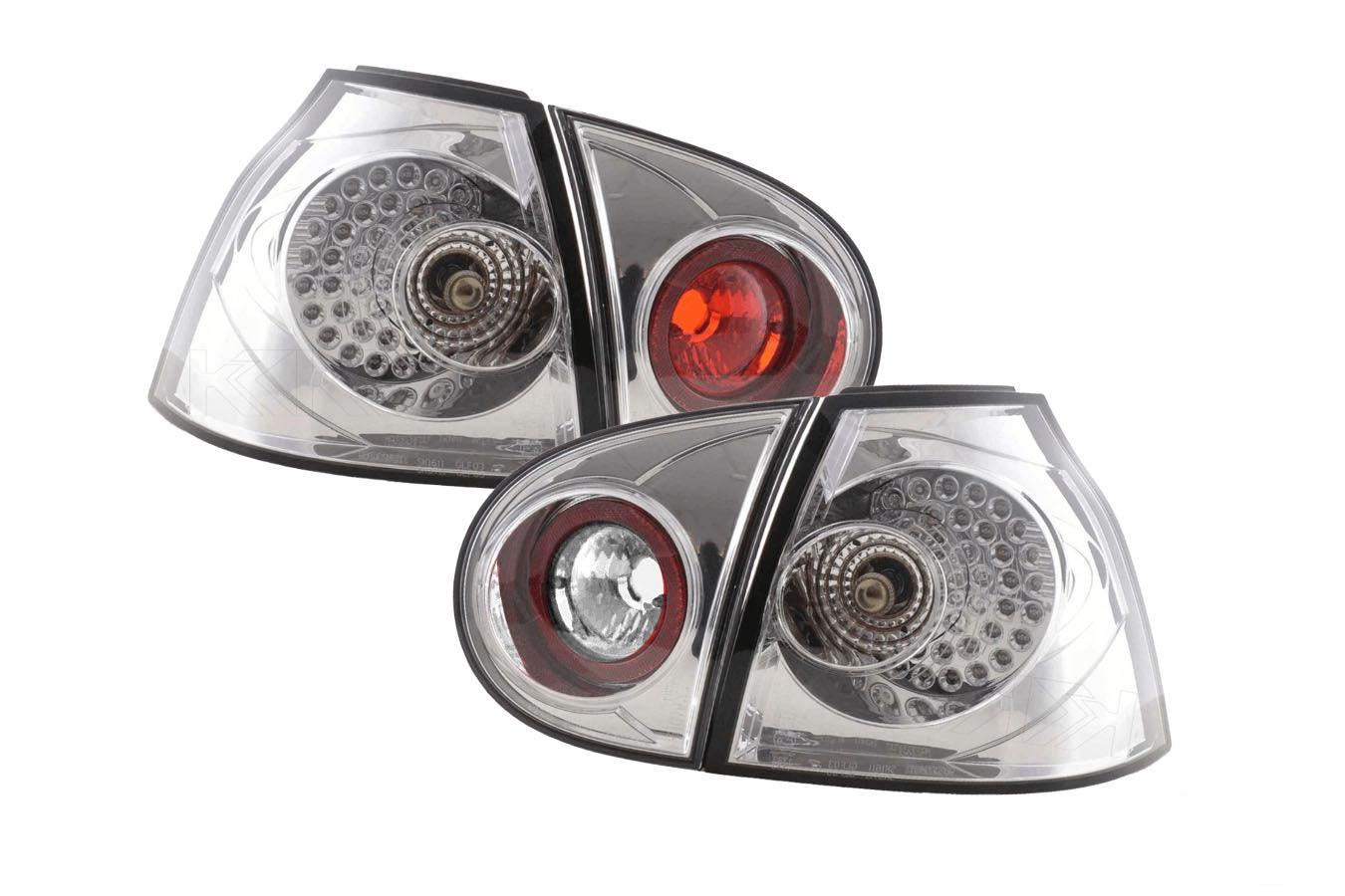 VW Golf 5 Mk5 OEM Style Chrome Tail Lights (2003-2008) - K2 Industries