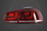 VW Golf 6th Gen Mk6 Hatchback LED Tail Lights (2008 - 2014) - K2 Industries