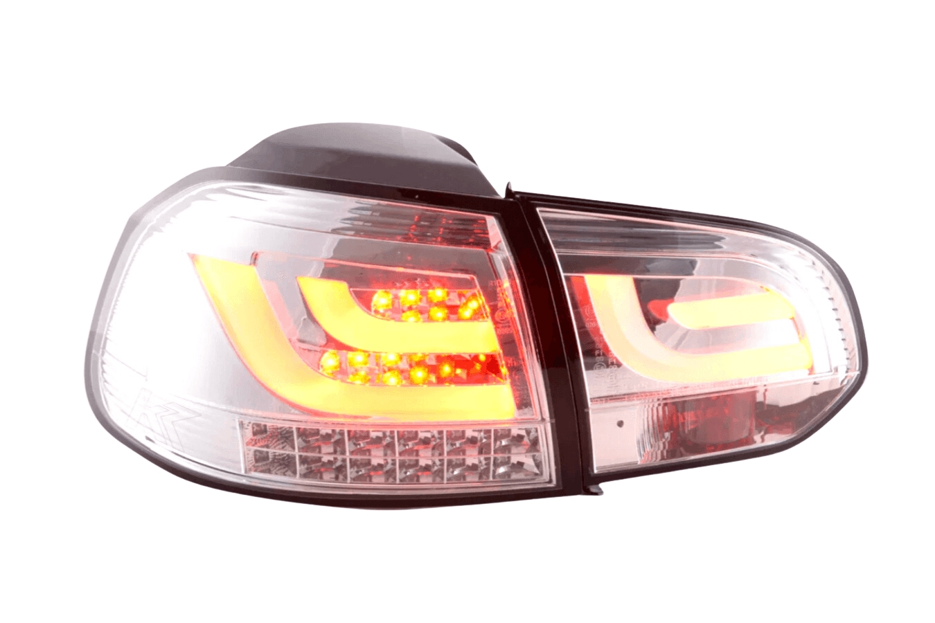 VW Golf Mk6 / GTI LED Bar Clear Tail Lights V1 LED Indicators (2008-2014) - K2 Industries