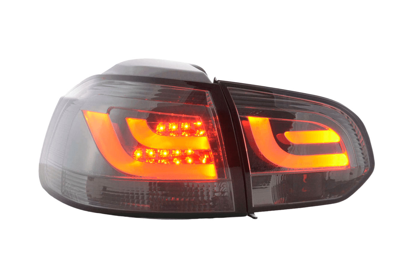 VW Golf Mk6 GTI LED Bar Clear/Smoked Tail Lights V1 (2008-2014) - K2 Industries