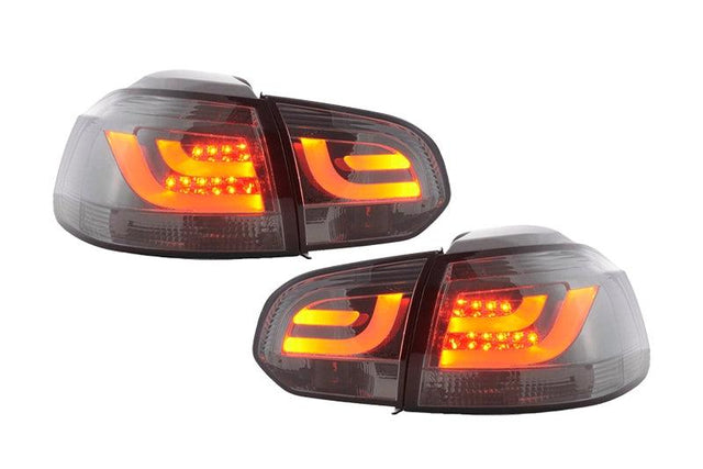VW Golf Mk6 GTI LED Bar Clear/Smoked Tail Lights V1 (2008-2014) - K2 Industries