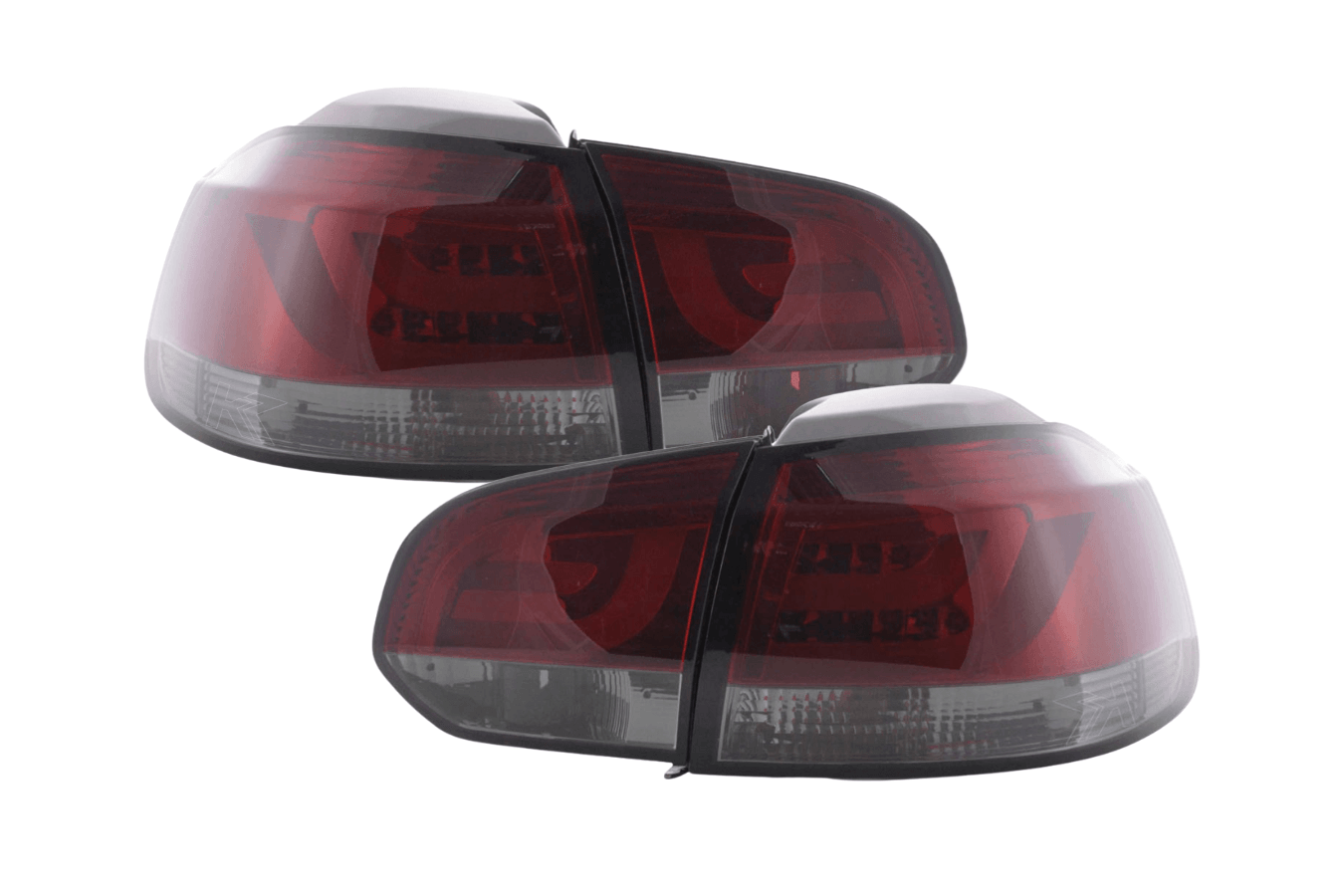 VW Golf Mk6 GTI LED Bar Red/Smoked Tail Lights V1 (2008-2014) - K2 Industries