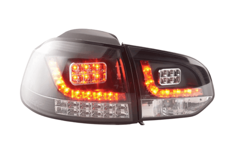 VW Golf Mk6 GTI LED Black Tail Lights V2 LED Indicators (2008-2014) - K2 Industries