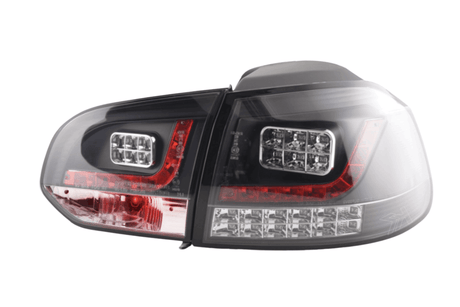 VW Golf Mk6 GTI LED Black Tail Lights V2 LED Indicators (2008-2014) - K2 Industries