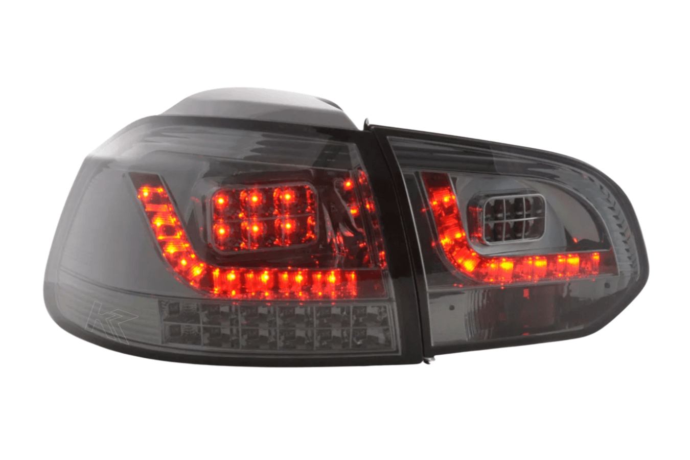 VW Golf Mk6 GTI LED Clear Smoked Tail Lights V2 LED Indicators (2008-2014) - K2 Industries