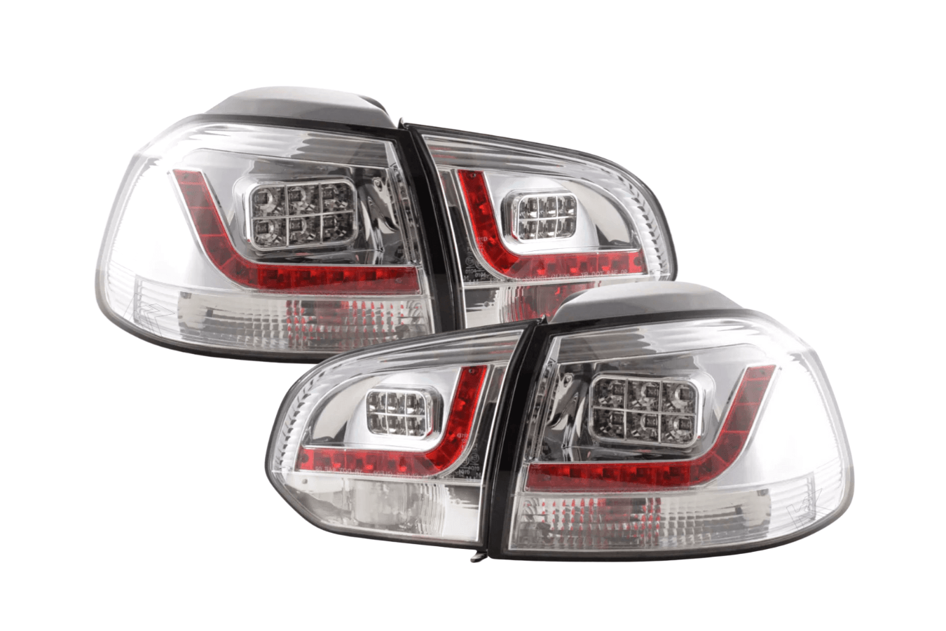 VW Golf Mk6 GTI LED Clear Tail Lights V2 (2008-2014) - K2 Industries