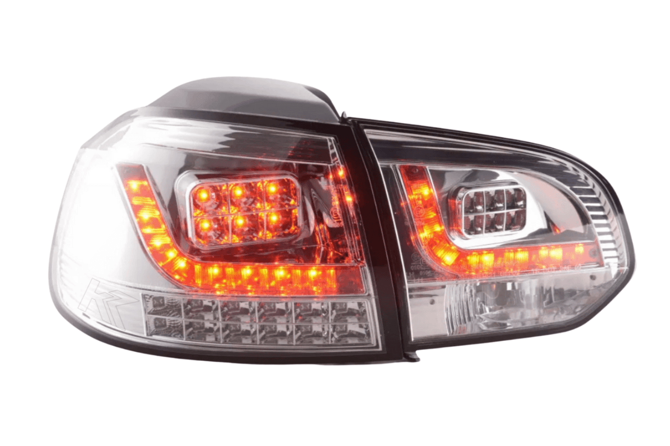VW Golf Mk6 GTI LED Clear Tail Lights V2 LED Indicators (2008-2014) - K2 Industries