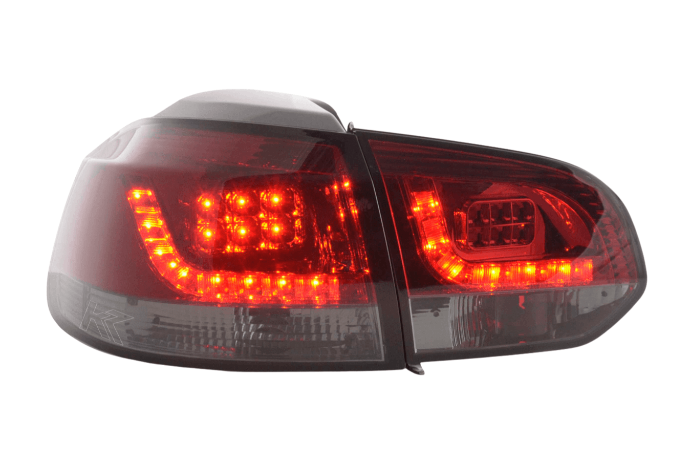 VW Golf Mk6 GTI LED Red Smoked Tail Lights V2 (2008-2014) - K2 Industries