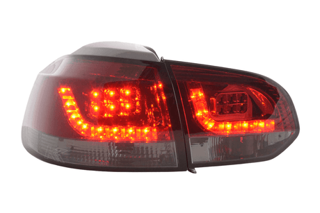 VW Golf Mk6 GTI LED Red Smoked Tail Lights V2 (2008-2014) - K2 Industries
