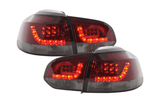 VW Golf Mk6 GTI LED Red Smoked Tail Lights V2 (2008-2014) - K2 Industries