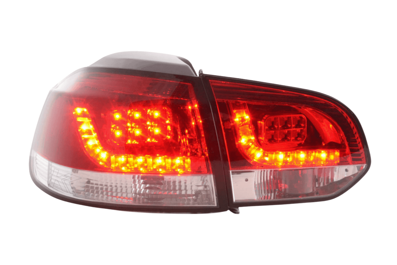 VW Golf Mk6 GTI LED Red Tail Lights V2 (2008-2014) - K2 Industries