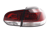 VW Golf Mk6 GTI LED Red Tail Lights V2 (2008-2014) - K2 Industries