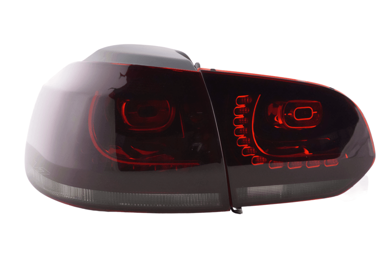 VW Golf Mk6 GTI Red/Smoked - R Look - Upgrade Tail Lights (2008-2014) - K2 Industries