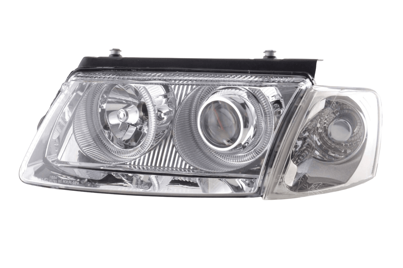 VW Passat B5 Chrome Angel Eye Headlights (1997-2000) - K2 Industries