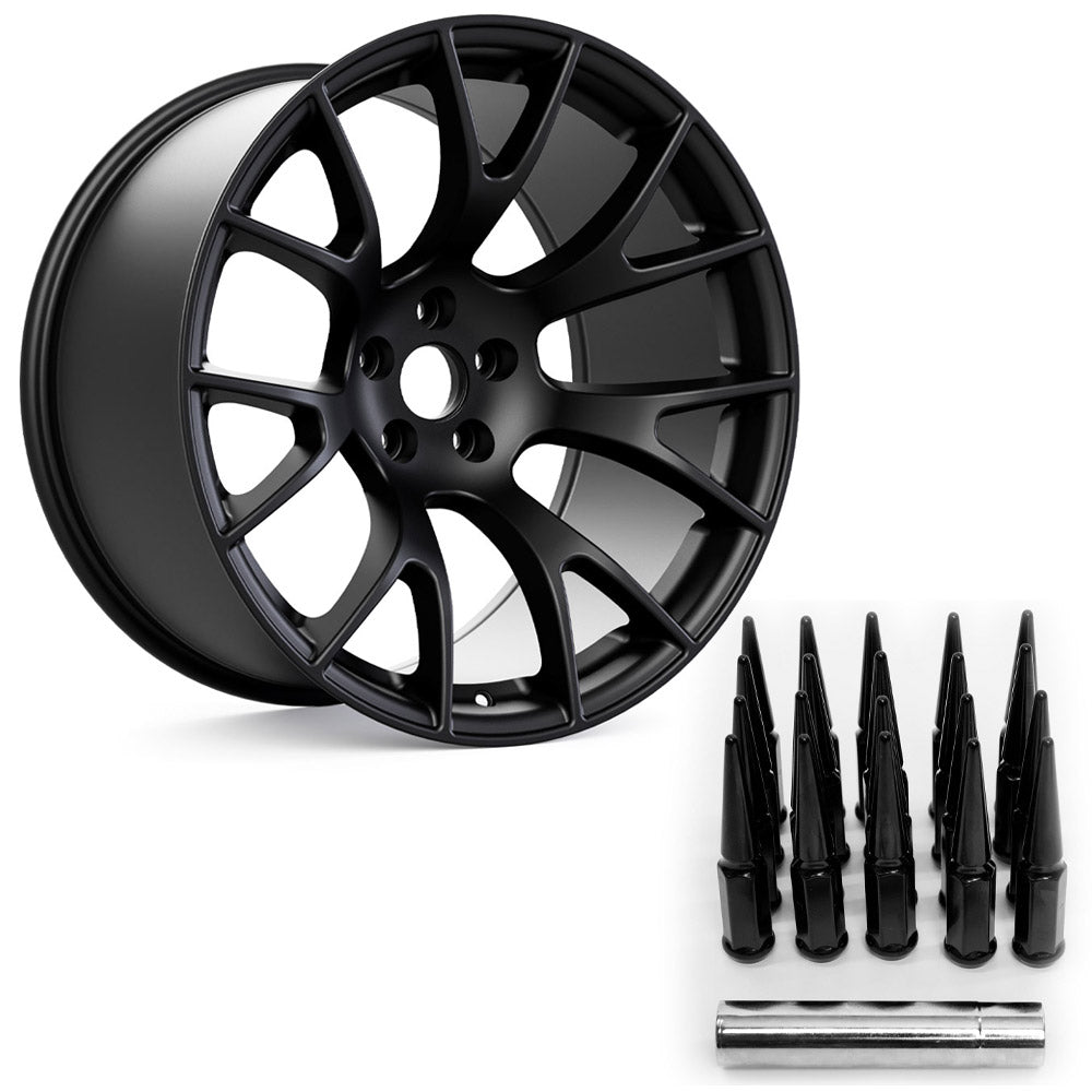 Hellcat Widebody Style Matte Black Wheel - Vicrez