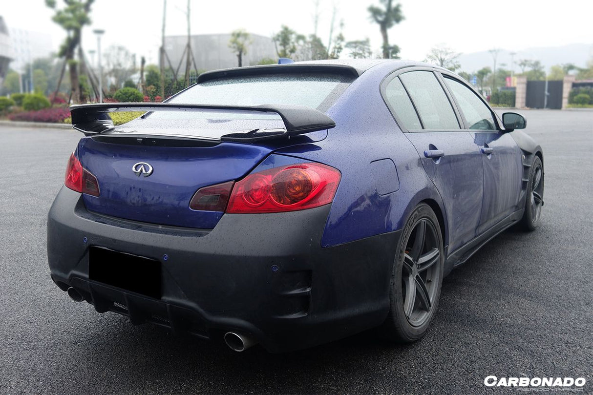 2007-2013 Infiniti G25 G35 G37 Sedan BS Style Carbon Fiber Trunk Spoiler