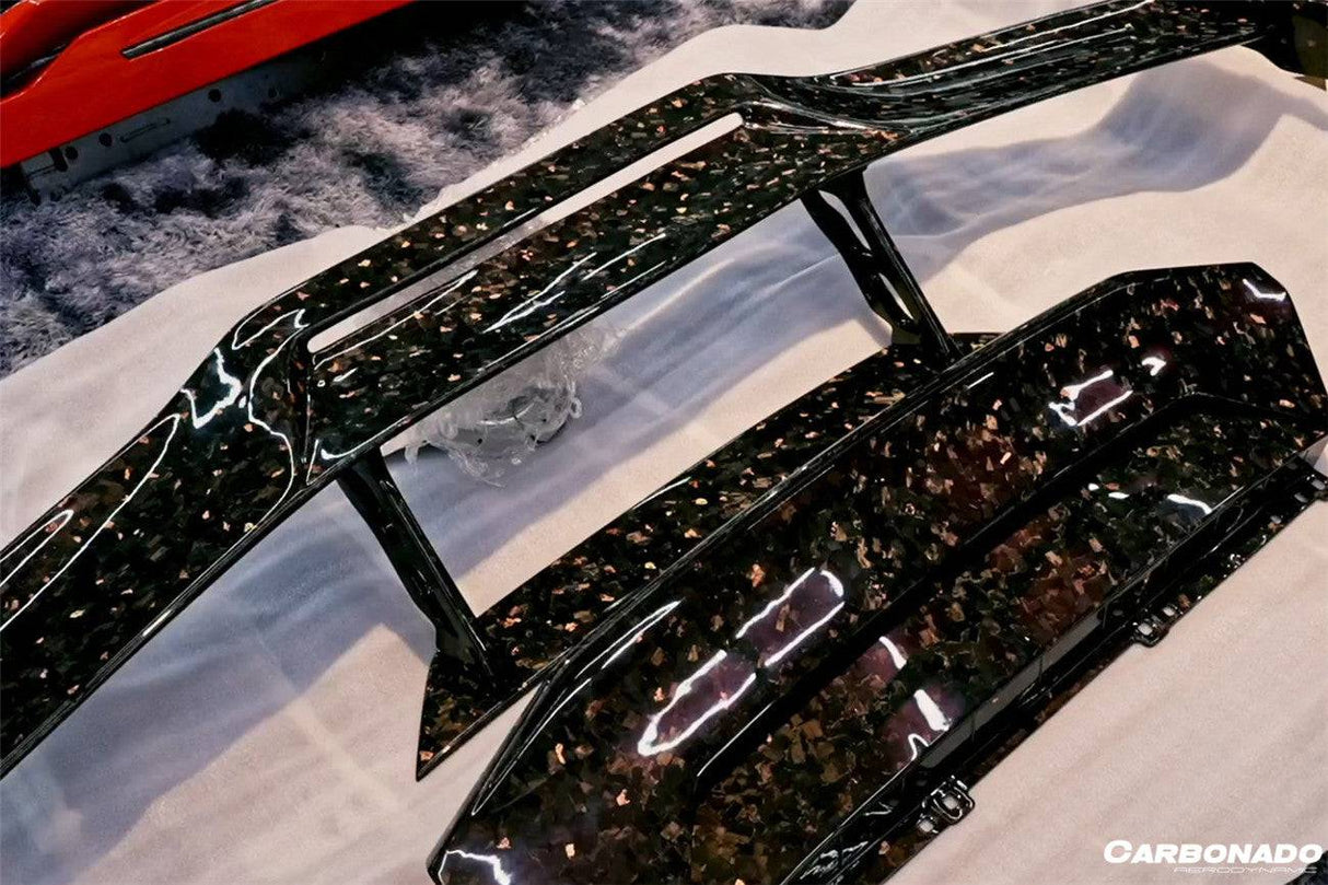 2015-2025 Lamborghini Huracan LP610  LP580  EVO  Tecnica OD Style Carbon Fiber Trunk Spoiler Wing with Base