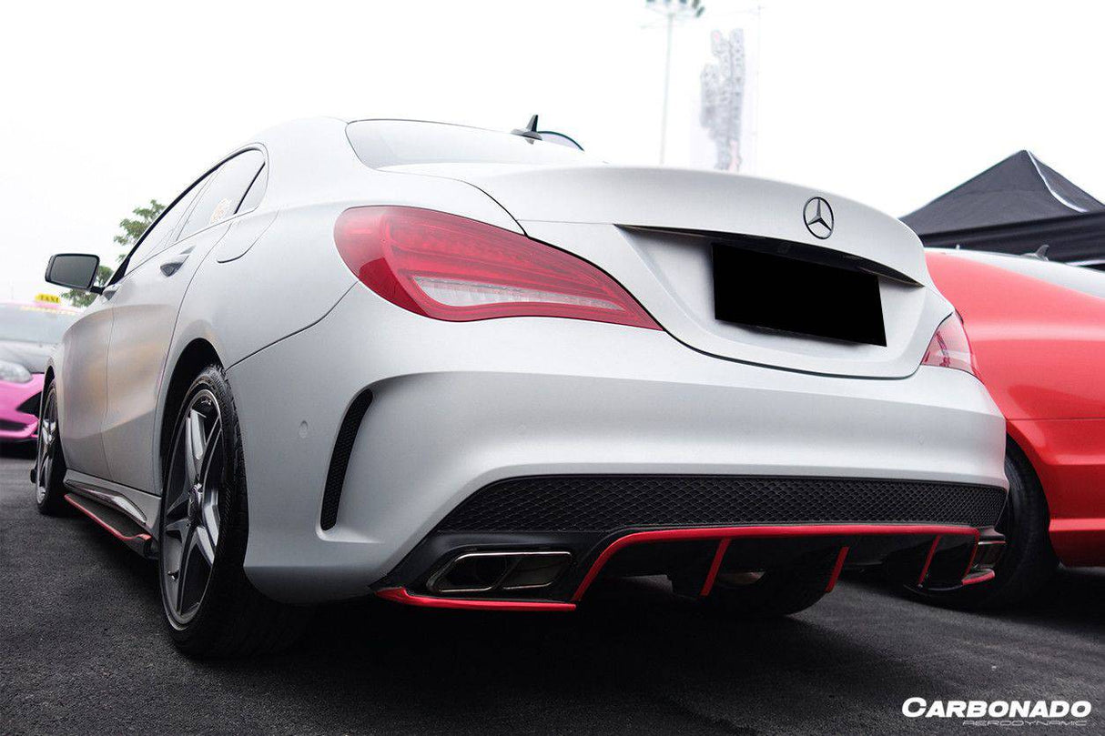 2014-2016 Mercedes Benz W117 CLA Sport   CLA45 AMG RZS Style Rear Diffuser