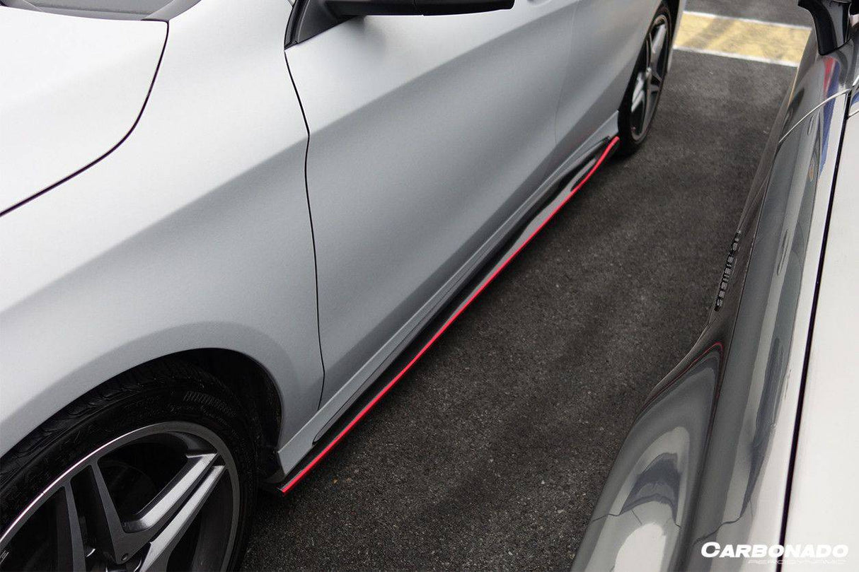2014-2016 Mercedes Benz W117 CLA Sport    CLA45 AMG RZS Style Side Skirts Under Board