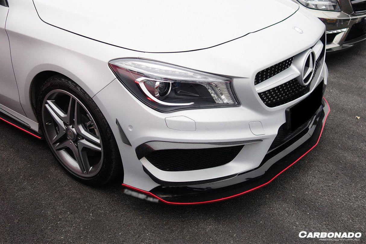 2014-2016 Mercedes Benz W117 CLA Sport  CLA45 AMG RS Style Front Lip