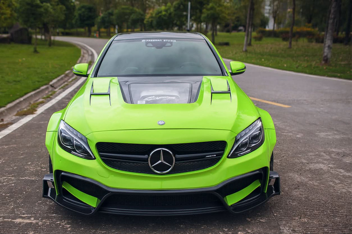 2015-2021 Mercedes Benz W205 C63 & S AMG Sedan IMP Performance Partial Carbon Fiber Full Body Kit