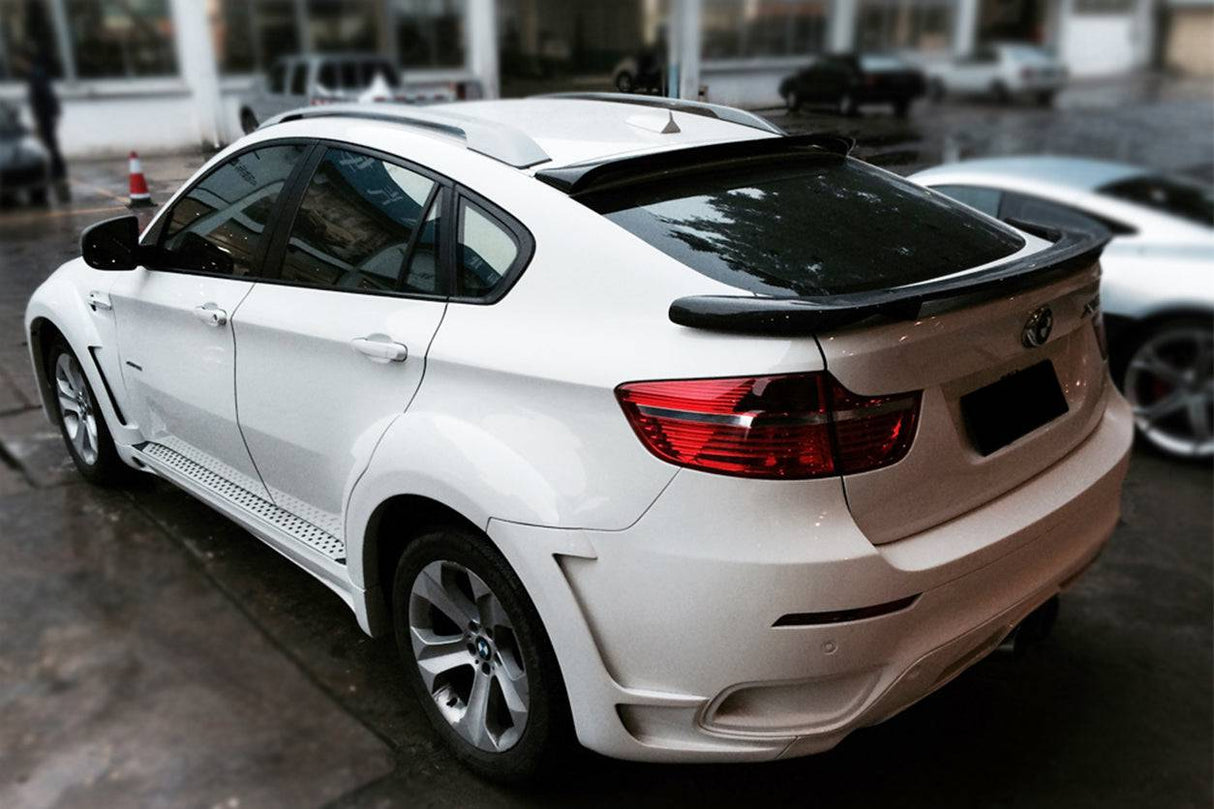 2009-2014 BMW E71 X6  X6M HM Style Carbon Fiber Roof Spoiler
