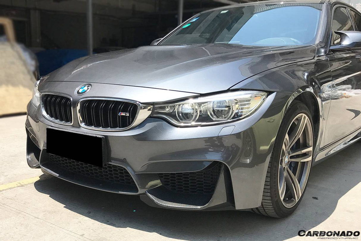 2014-2020 BMW M3 F80 M4 F82 MP Style Carbon Fiber Front Caps