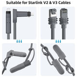 Starlink Cable End Caps Waterproof Silicone | Gen 3 & Gen 2 Protection (2-Pack)