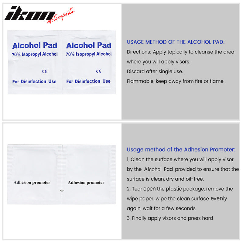 2009-2024 Dodge Ram 1500 Quad Cab Extended Pickup Window Visor Acrylic