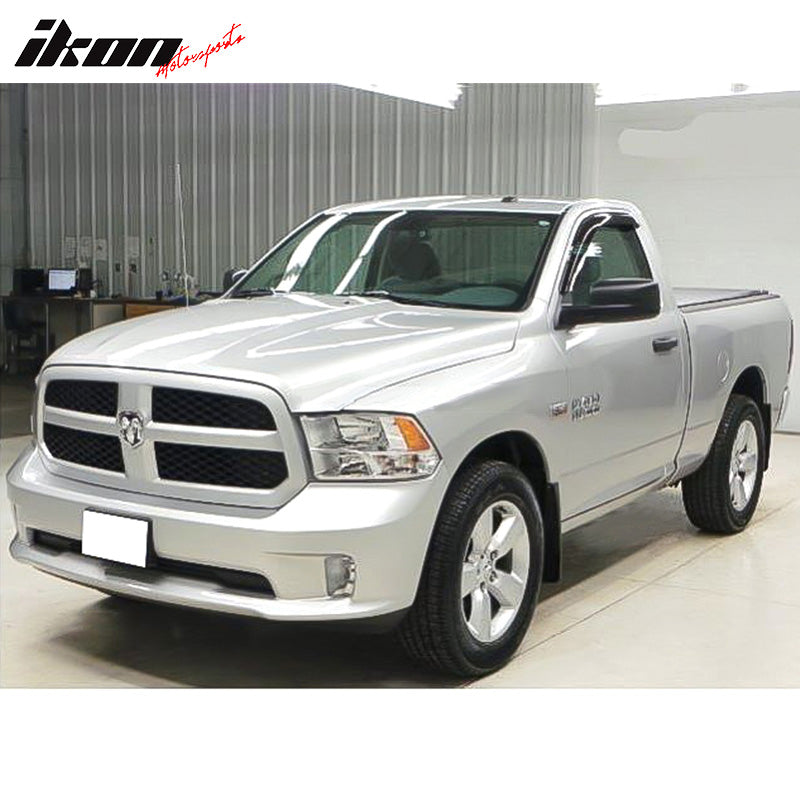 2009-2024 Dodge Ram Slim Style Smoke Tinted Window Visors Acrylic 2PC