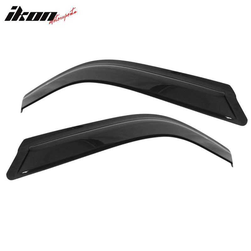 2009-2024 Dodge Ram Slim Style Smoke Tinted Window Visors Acrylic 2PC