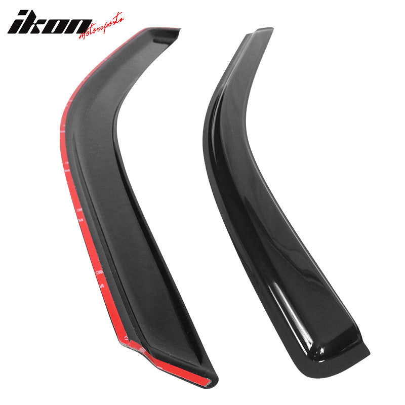 2009-2024 Dodge Ram Slim Style Smoke Tinted Window Visors Acrylic 2PC