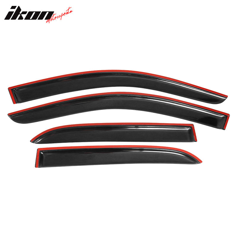 2003-2007 Honda Accord 4Door Acrylic 4PC Tape On Window Visors Guard