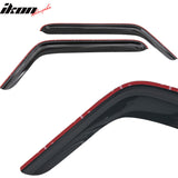 2007-2018 Jeep Wrangler Slim Style Smoke Tinted Visor Windows Acrylic