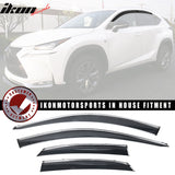 2015-2021 Lexus NX NX200t NX300 NX300h Window Visor Rain Guard 4PC