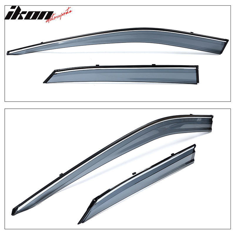 2016-2022 Lexus RX350 RX450H AL20 Tape On Window Visor W/ Chrome Trim