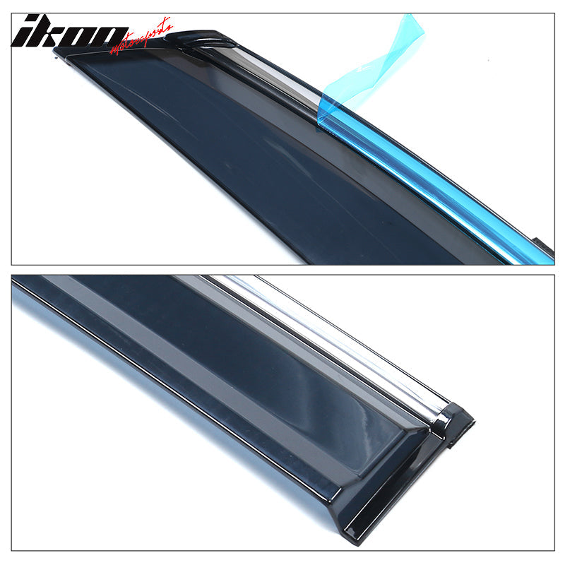 2016-2022 Lexus RX350 RX450H AL20 Tape On Window Visor W/ Chrome Trim