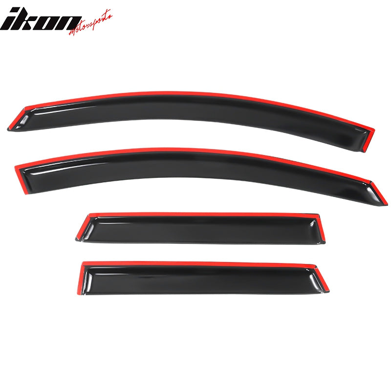 2009-2014 Nissan Murano Slim Style Smoke Tinted Window Visors Acrylic