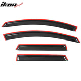 2009-2014 Nissan Murano Slim Style Smoke Tinted Window Visors Acrylic