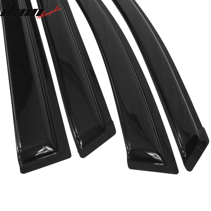 2009-2014 Nissan Murano Slim Style Smoke Tinted Window Visors Acrylic