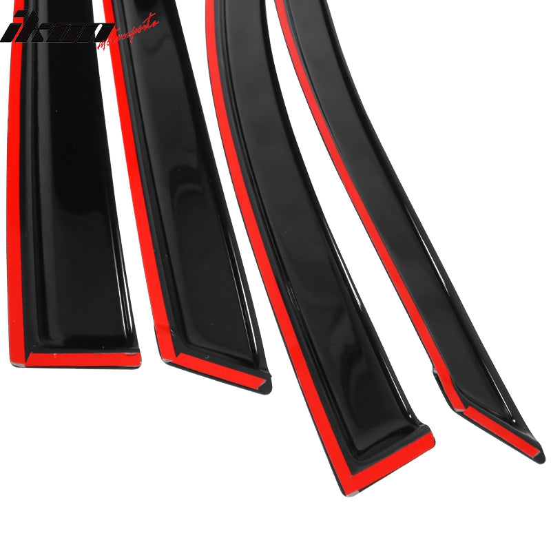 2009-2014 Nissan Murano Slim Style Smoke Tinted Window Visors Acrylic