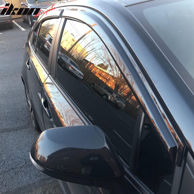 2020-2025 Toyota Corolla Sedan Window Visors Tape On Rain Guard 4PC