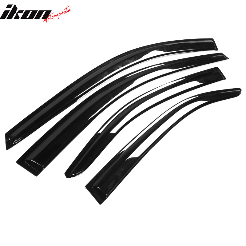 2020-2025 Toyota Corolla Sedan Window Visors Tape On Rain Guard 4PC