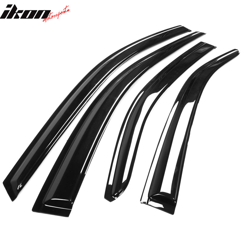 2020-2025 Toyota Corolla Sedan Window Visors Tape On Rain Guard 4PC