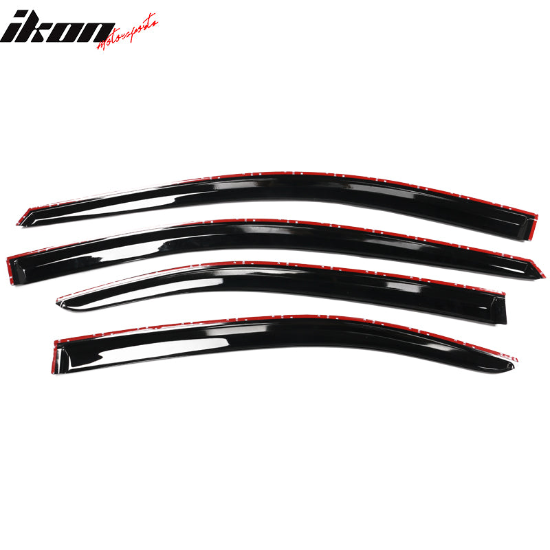 2020-2025 Toyota Corolla Sedan Window Visors Tape On Rain Guard 4PC