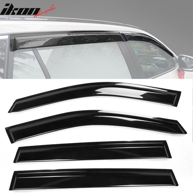 2019-2023 Toyota RAV4 Acrylic 4PC Window Visors Tape On Rain Guard