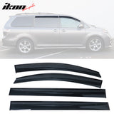 2011-2020 Toyota Sienna Acrylic 4PC Window Visors Tape On Rain Guard