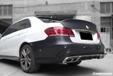 2010-2016 Mercedes Benz E Class W212 WD Style Carbon Fiber Trunk Spoiler