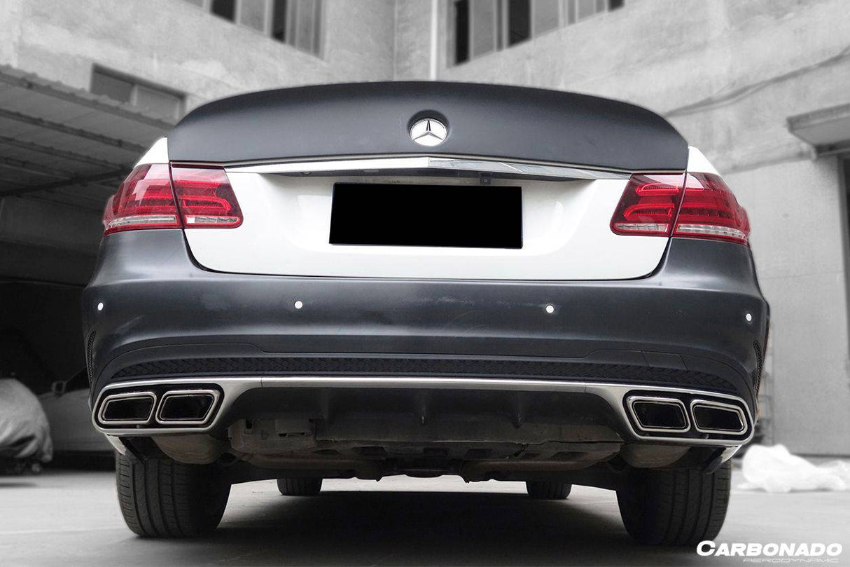 2010-2016 Mercedes Benz E Class W212 WD Style Carbon Fiber Trunk Spoiler